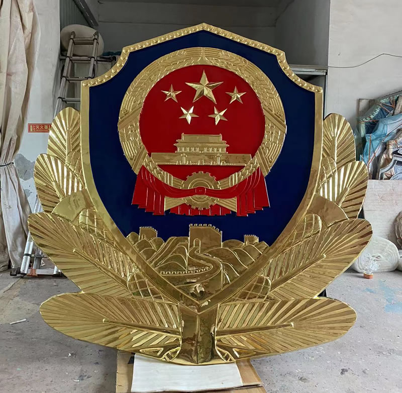 大型鑄鋁警徽